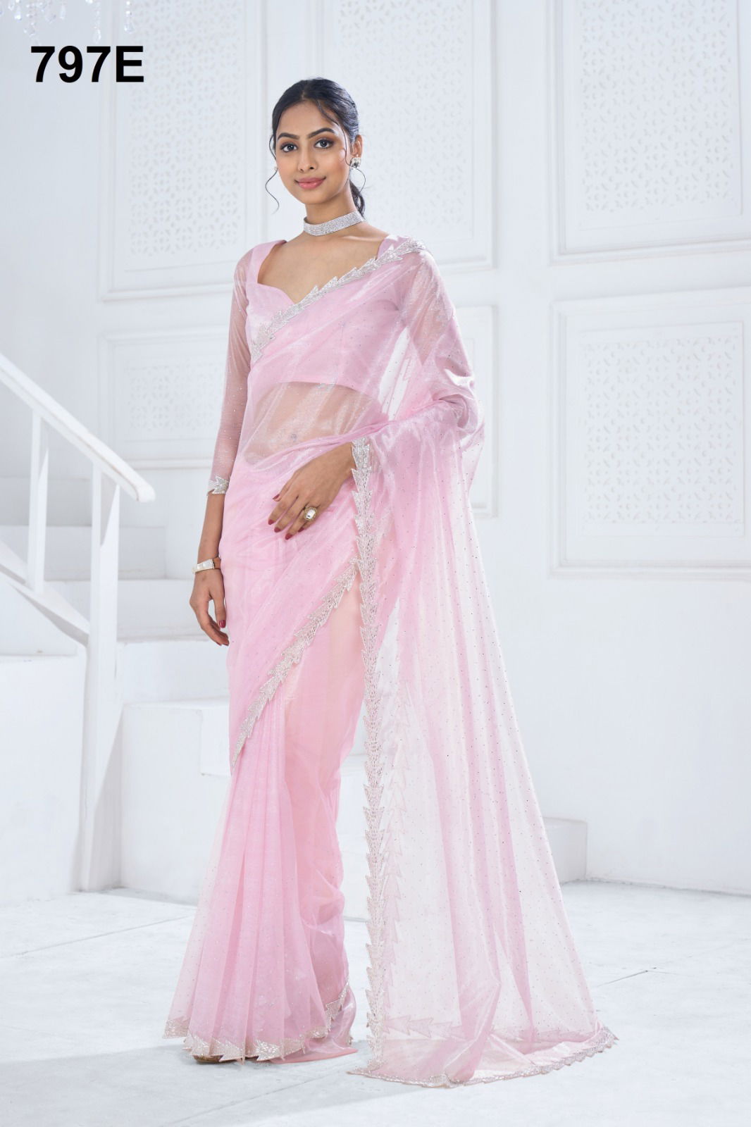 Mehek 797 A TO E Soft Organza Party Wear Saree Surat Wholesale Market
